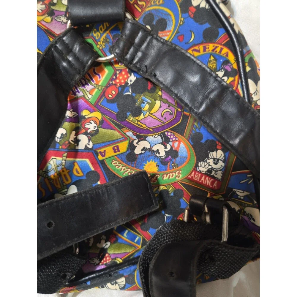 Nicole Miller brand Mickey mouse Minnie mouse location print mini backpack!